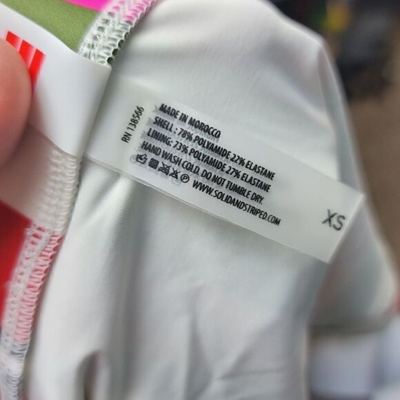 NWOT- SOLID & STRIPED Bikini Bottoms - Picture 6 of 8